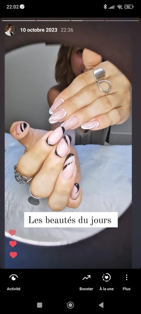 Nail art réalisé chez Amandine Esthétique 09